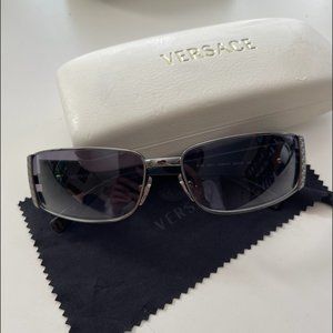 Versace Men’s dark grey tone sunglasses